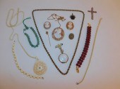 VICTORIAN GOLD & COSTUME JEWEL