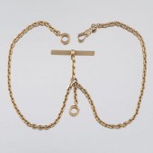 VICTORIAN GOLD DOUBLE ALBERT P