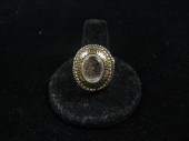 Victorian gold fill mourning r