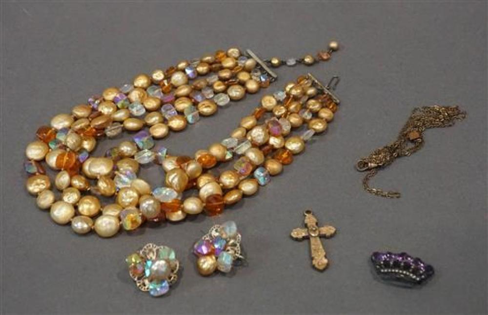VICTORIAN GOLD FILLED CRUCIFIX, A