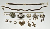 Victorian gold hairwork jewelr