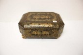 VICTORIAN GOLD JAPANNED BLACK