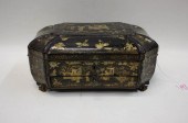 VICTORIAN GOLD JAPANNED BLACK