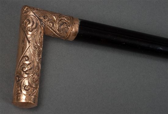 Victorian gold-plated handled