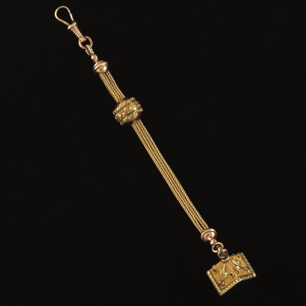 VICTORIAN GOLD WATCH FOB  5"L 