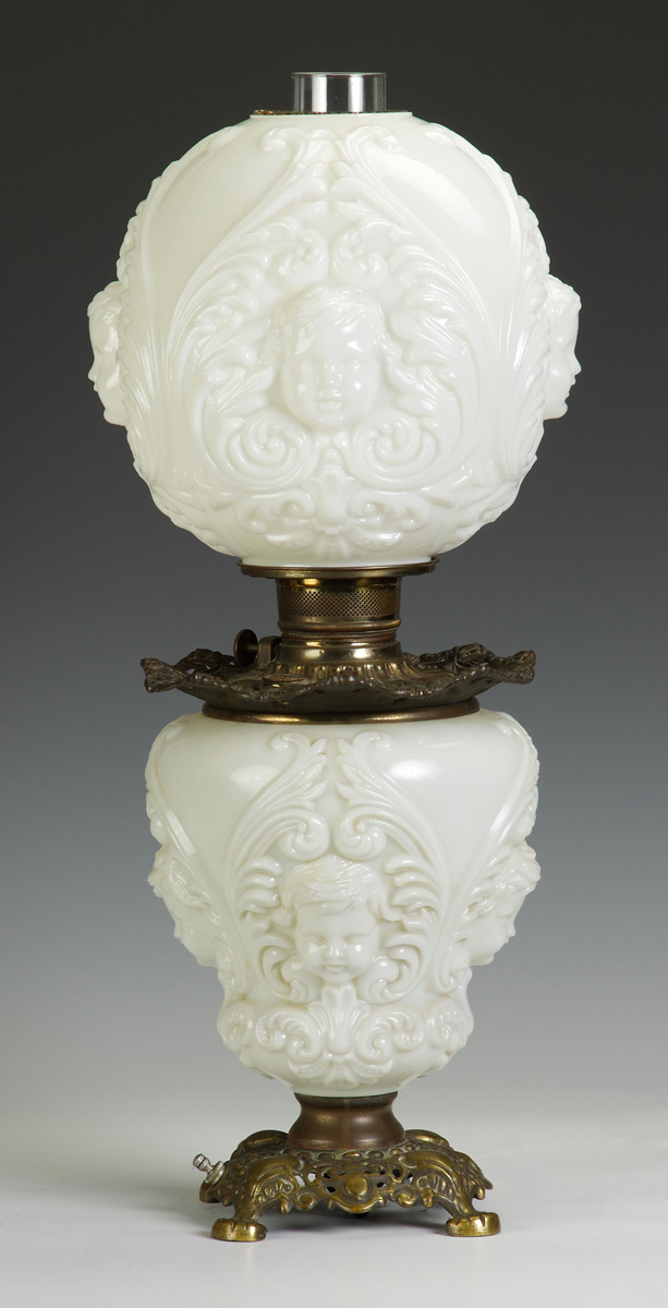 Victorian Gone w/the Wind Lamp 19th