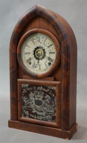 VICTORIAN GOTHIC MAHOGANY SHEL