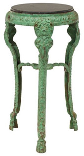 VICTORIAN GREEN-PAINTED CAST I