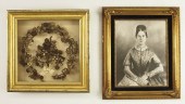 VICTORIAN HAIR WREATH WITH PHO