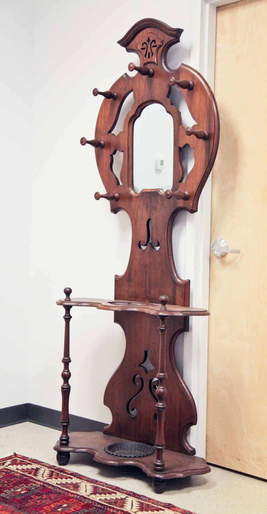 VICTORIAN HALL TREE.  American 