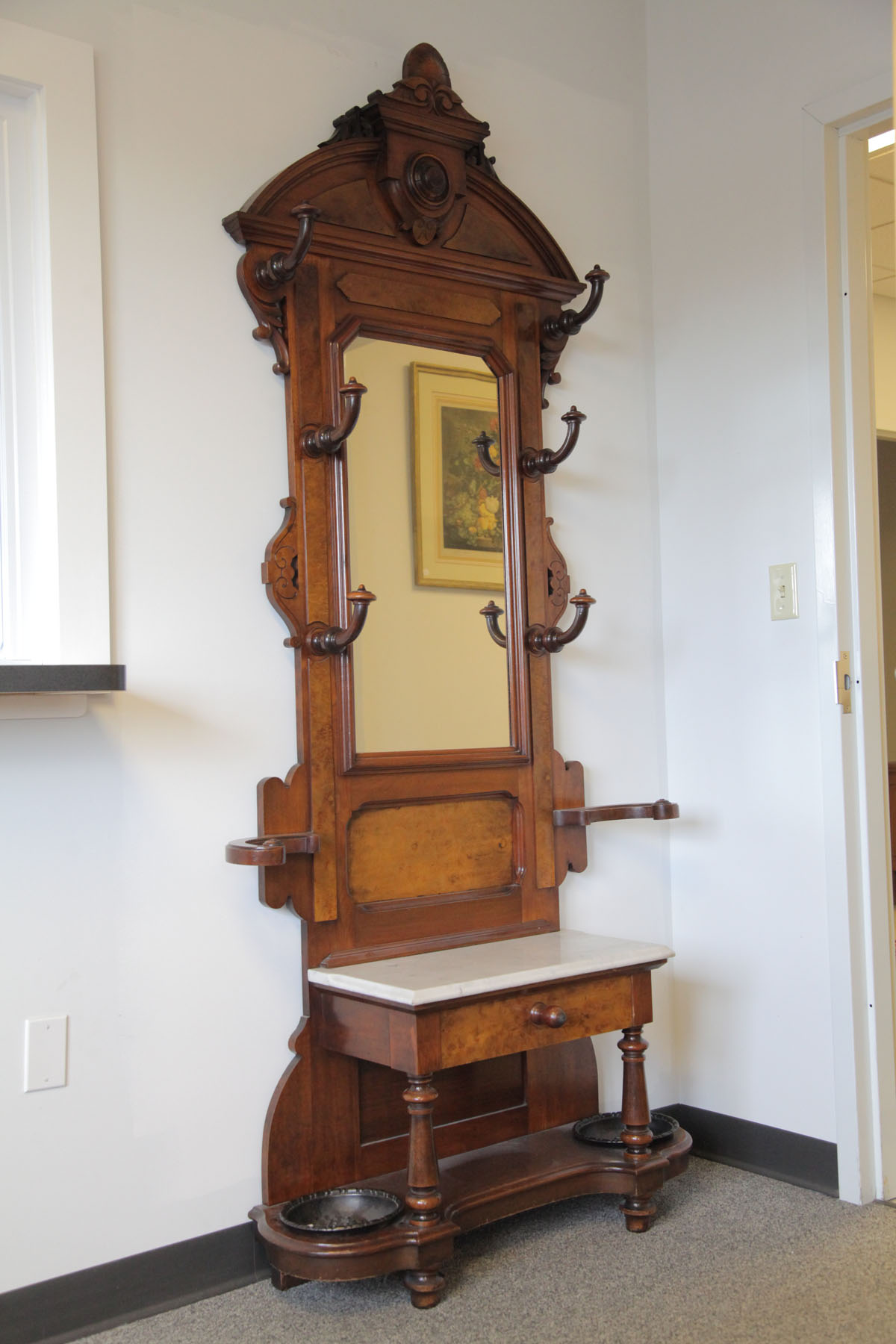 VICTORIAN HALL TREE.  American 