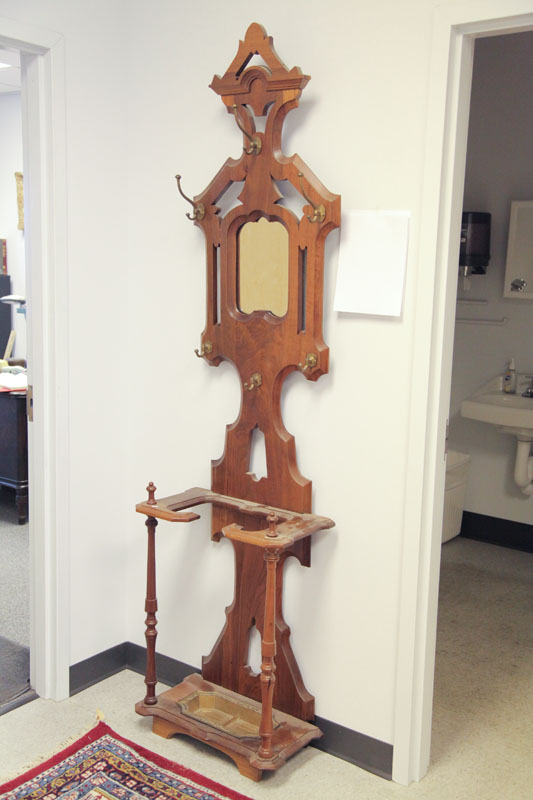 VICTORIAN HALL TREE. Walnut