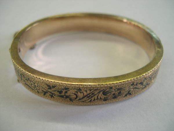 Victorian Hand-Engraved Enamel