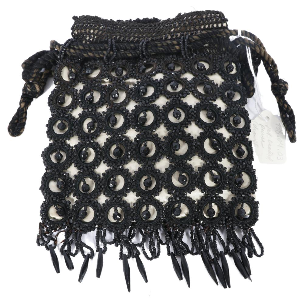 VICTORIAN HAND KNITTED AND BEADED