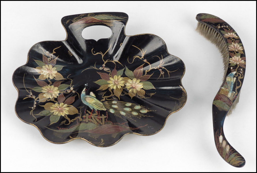 VICTORIAN HAND PAINTED BLACK
