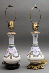 VICTORIAN HAND PAINTED MILK GL