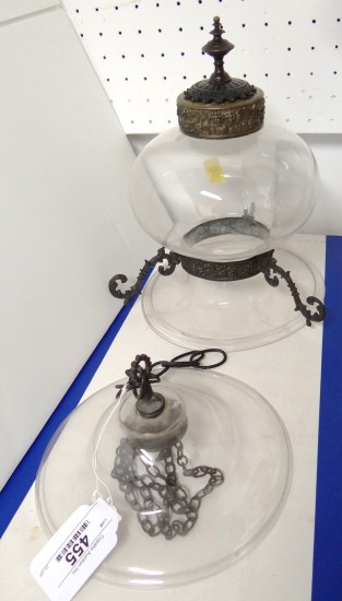 Victorian hanging hall lamp.