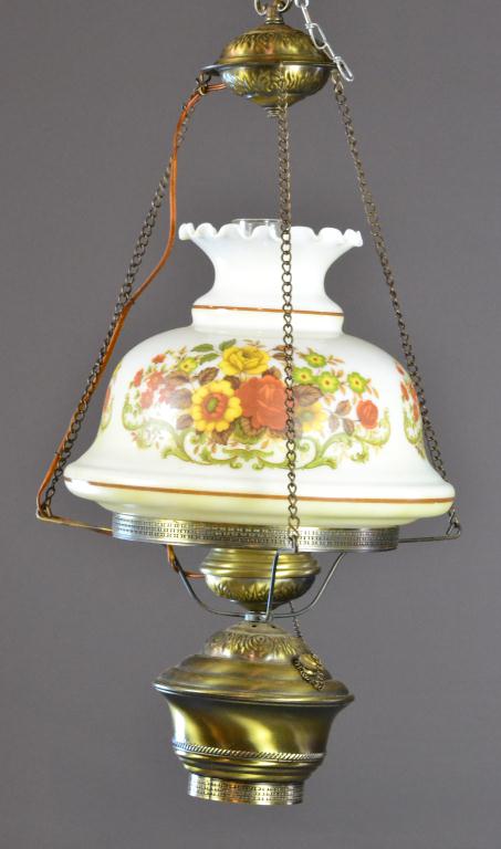 Victorian Hanging LampBrass base to