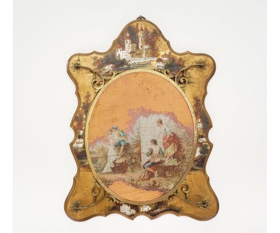 Victorian hanging triptic beveled