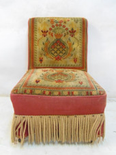 VICTORIAN INGRAIN CARPET CHAIR