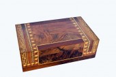 VICTORIAN INLAID BURL WALNUT B