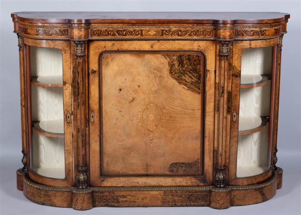 VICTORIAN INLAID BURL WALNUT