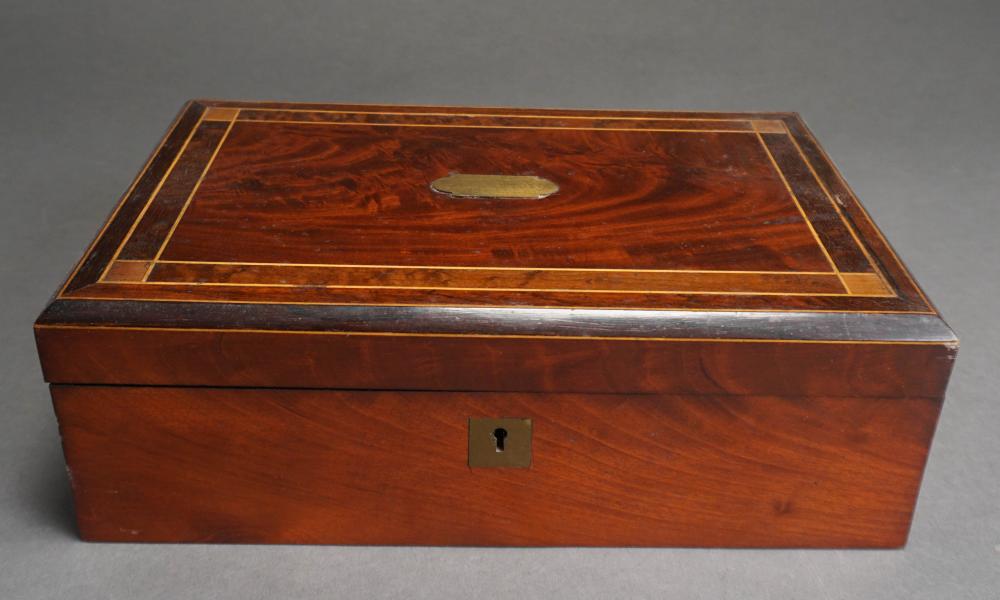 VICTORIAN INLAID MAHOGANY LAP
