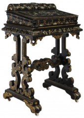 VICTORIAN INLAID PAPIER-MACHE