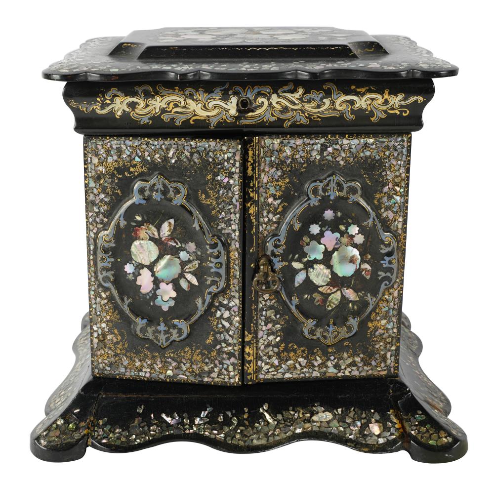 VICTORIAN INLAID PAPIER MACHE
