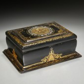 VICTORIAN INLAID PAPIER MACHE