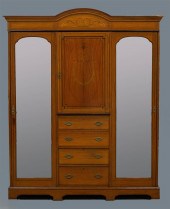 VICTORIAN INLAID SATINWOOD WAR