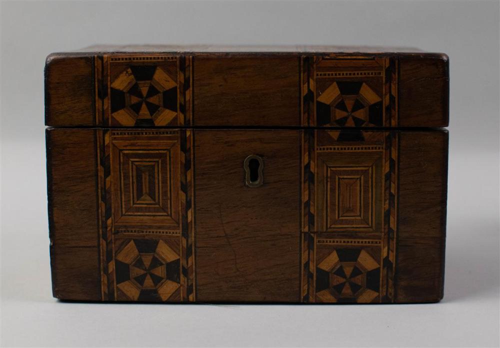 VICTORIAN INLAID WOOD TEA