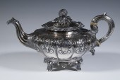 VICTORIAN IRISH SILVER TEAPOT