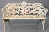 VICTORIAN IRON BENCH, FERN PAT