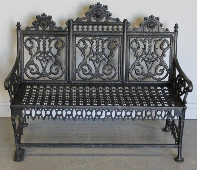 Victorian Iron Bench.From a