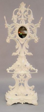 VICTORIAN IRON HALL RACK WITH