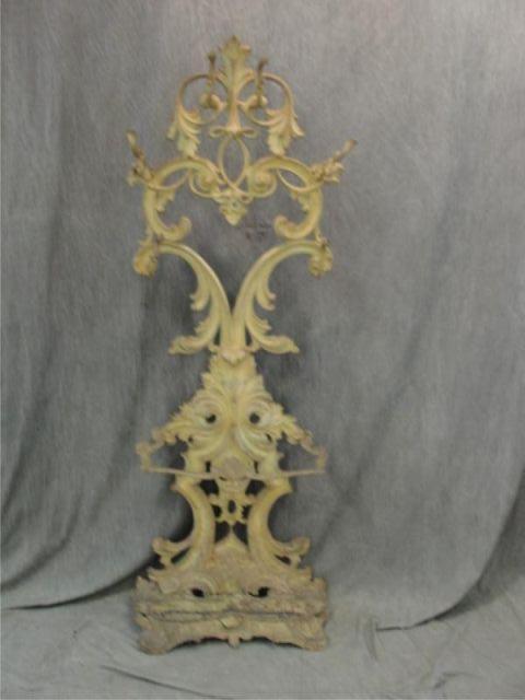 Victorian Iron Hall Tree. From a
