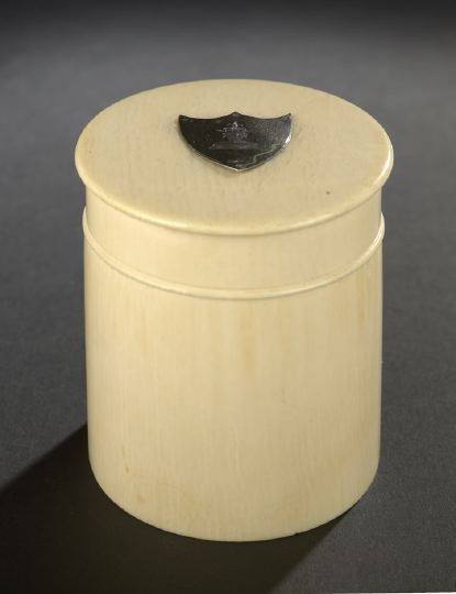 Victorian Ivory Tea Canister, 