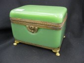 Victorian Jadite Art Glass Dre