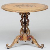VICTORIAN JAPANNED AND PARCEL-