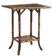 VICTORIAN JAPANNED BAMBOO TWO-