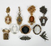 Victorian Jewelry Glass Cameo