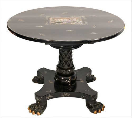 VICTORIAN LACQUERED CENTER TOP