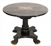 VICTORIAN LACQUERED CENTER TOP