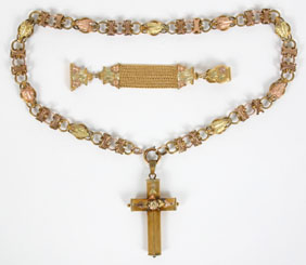 Victorian ladies watch fob and