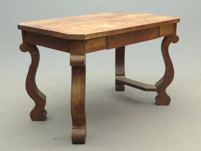 Victorian library table. As found.