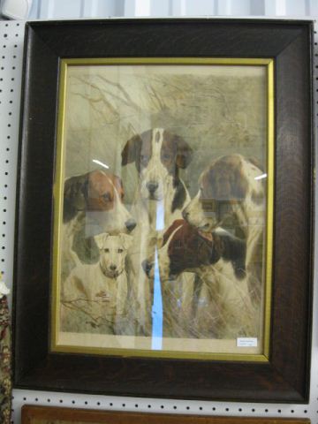 Victorian Lithograph ''Four Kings &