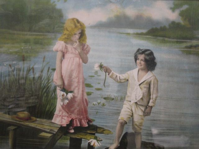 Victorian Lithograph of Young