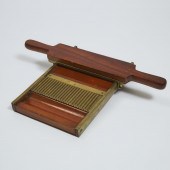 Victorian Mahogany and Brass P