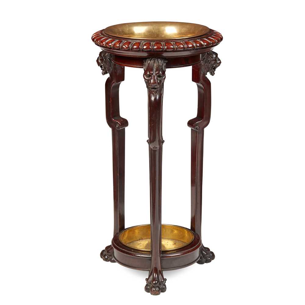 VICTORIAN MAHOGANY AND BRASS
